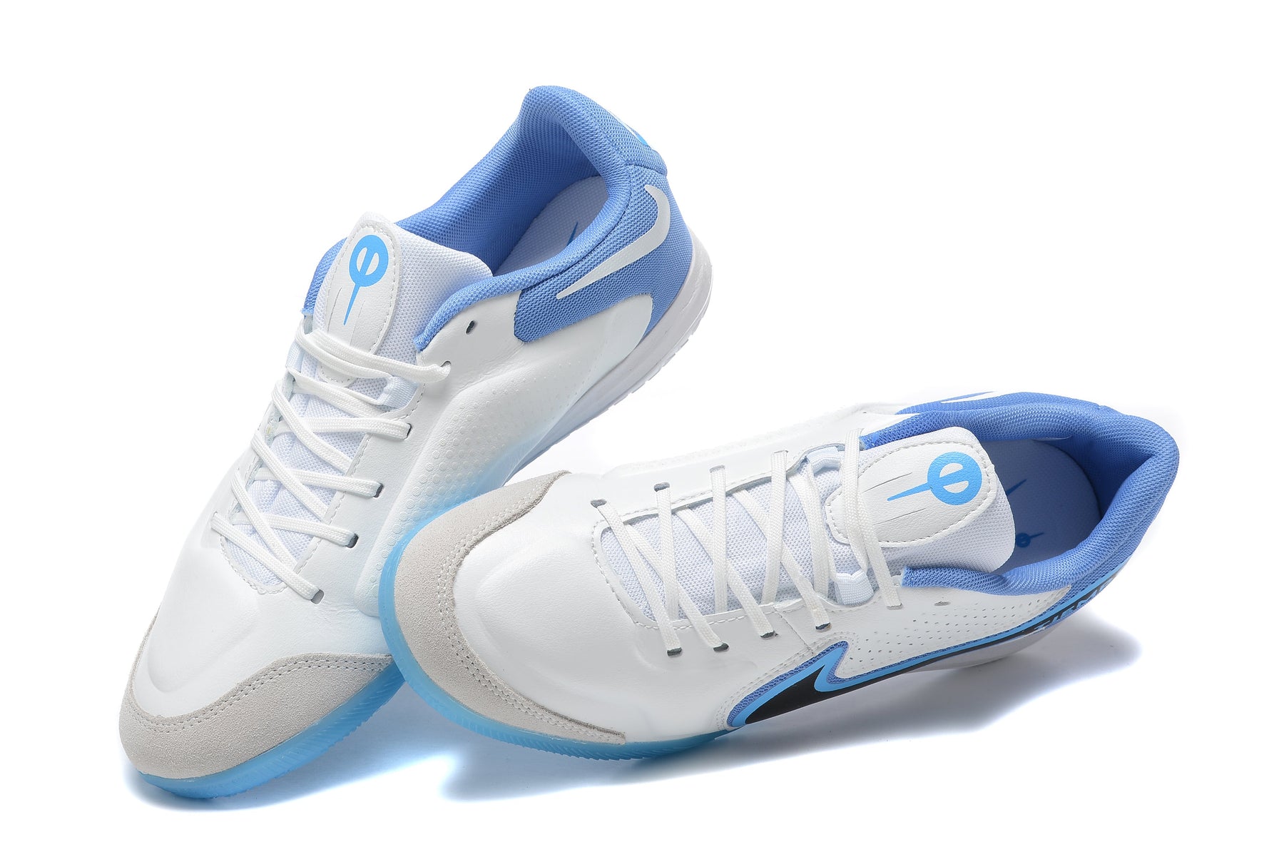Chuteira Nike React Tiempo Legend 9 Pro Futsal - Branco/Azul