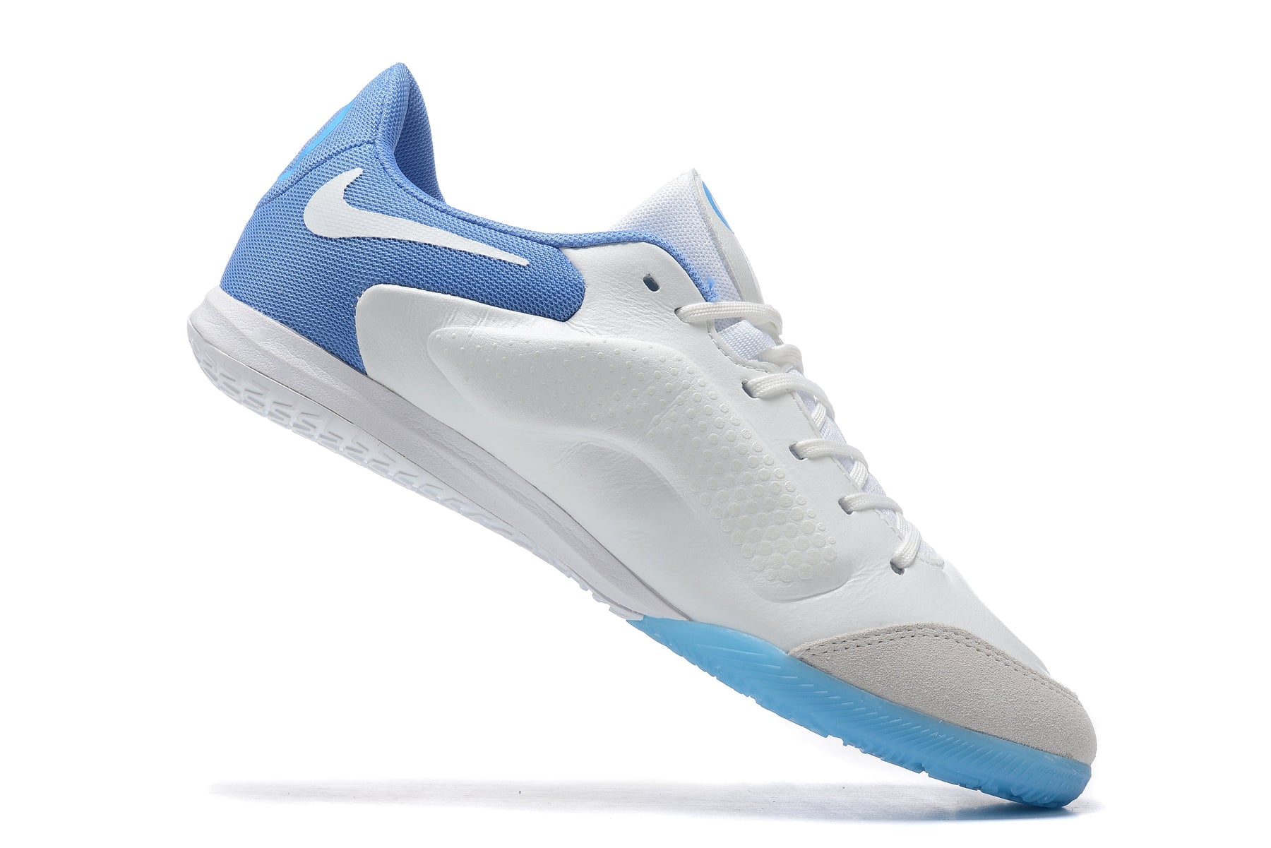 Chuteira Nike React Tiempo Legend 9 Pro Futsal - Branco/Azul