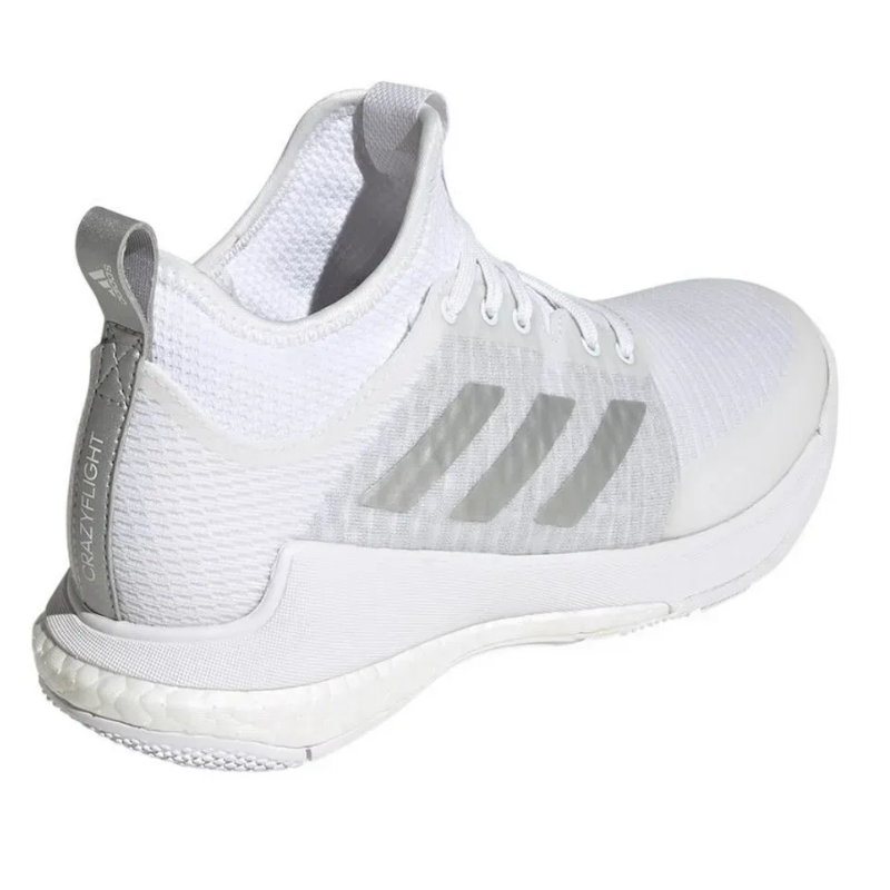 Tênis Adidas Crazyflight Mid Vôlei - Branco - Prata