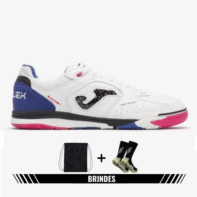 Chuteira Joma Top Flex Futsal - Branco