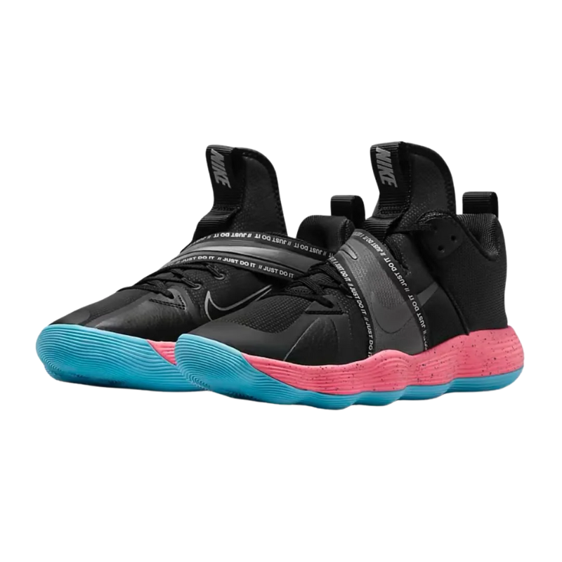 Tênis Nike React HyperSet Vôlei - Preto - Rosa