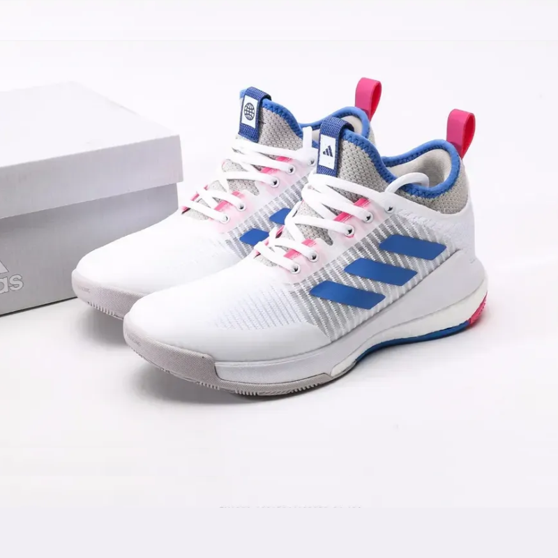 Tênis Adidas Crazyflight Mid Vôlei - Branco - Rosa – Zene Sports
