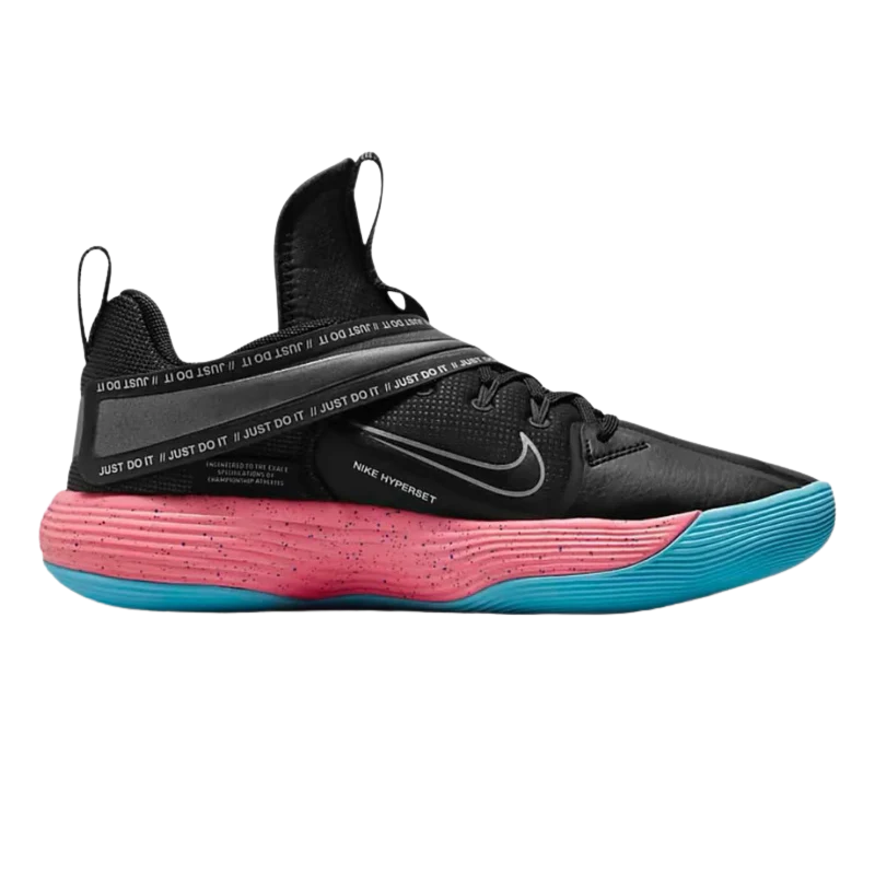Tênis Nike React HyperSet Vôlei - Preto - Rosa