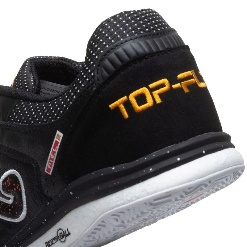Chuteira Joma Top Flex Futsal - Preto/Laranja