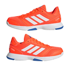 Tênis Adidas de Quadra Ligra 8 Branco e Laranja