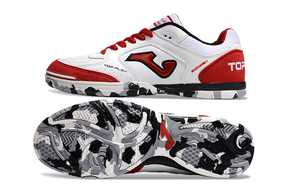 Chuteira Joma Top Flex Rebound Futsal - Branco/Vermelho