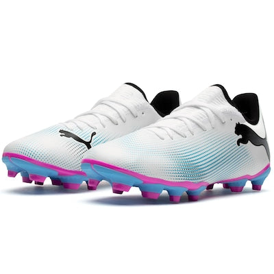 Chuteira de Campo Puma Future Play 7 - Branco