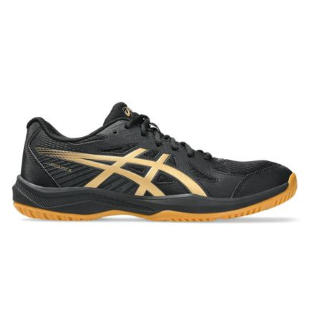 Tênis ASICS Upcourt 6 - Masculino - Preto/Dourado