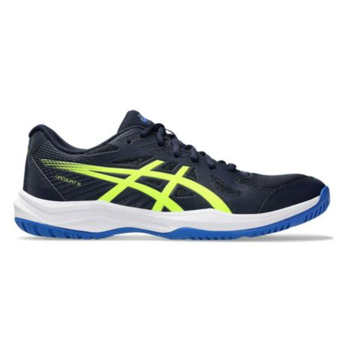 Tênis ASICS Upcourt 6 - Masculino - Azul/Amarelo