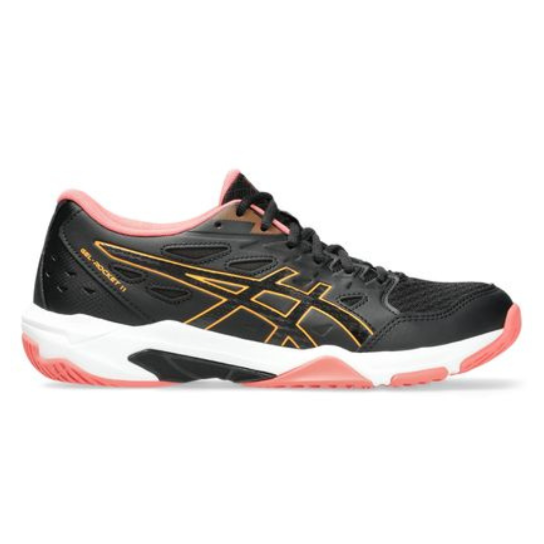Tênis ASICS Gel-Rocket 11 - Feminino - Preto/Laranja