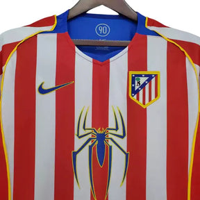 Camisa Atletico de Madrid Spider Home Retrô 04/05