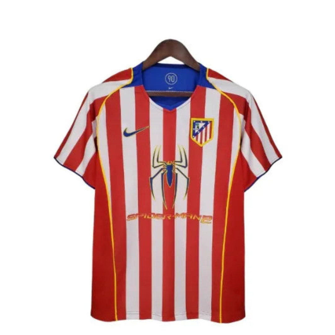 Camisa Atletico de Madrid Spider Home Retrô 04/05