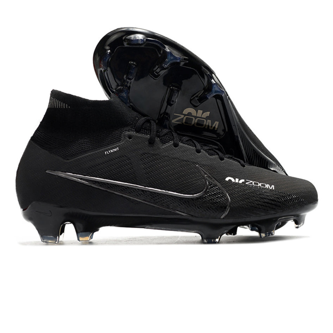 Chuteira Nike Air Zoom Mercurial Superfly IX Elite Campo - Blackout