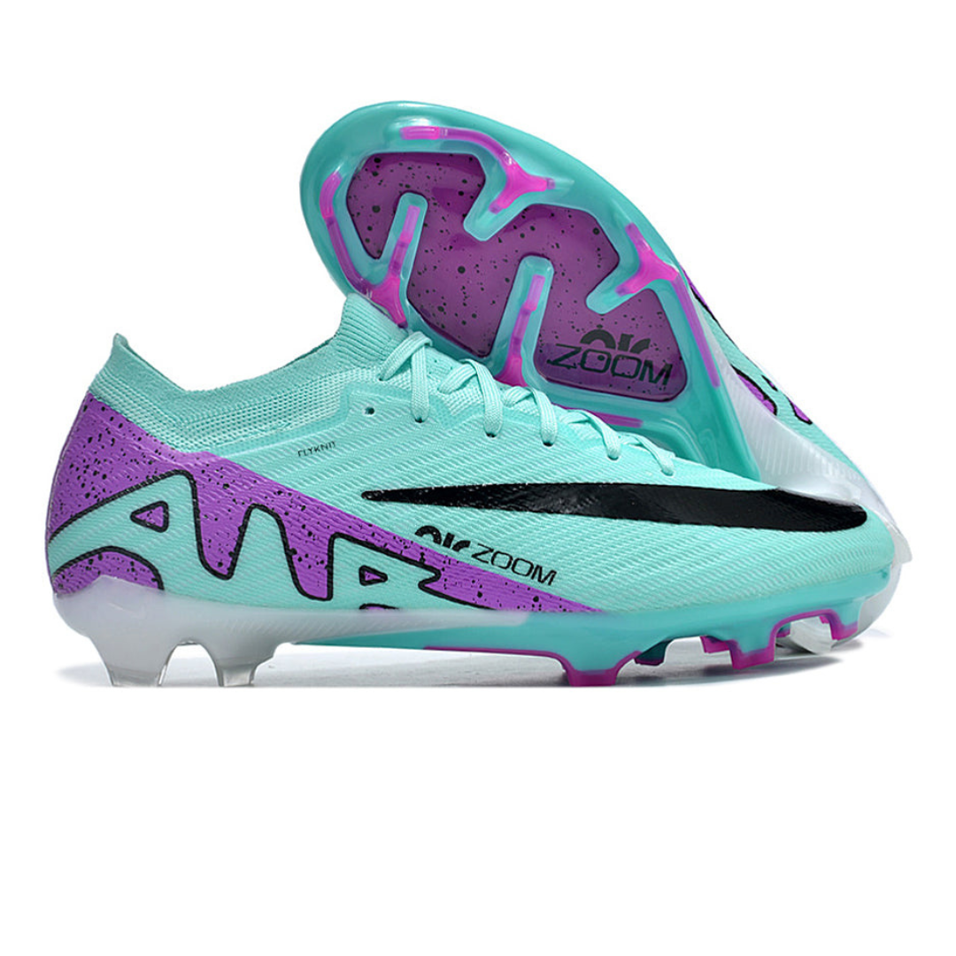 Chuteira Nike Mercurial Vapor 15 Elite Campo - Verde/Roxo