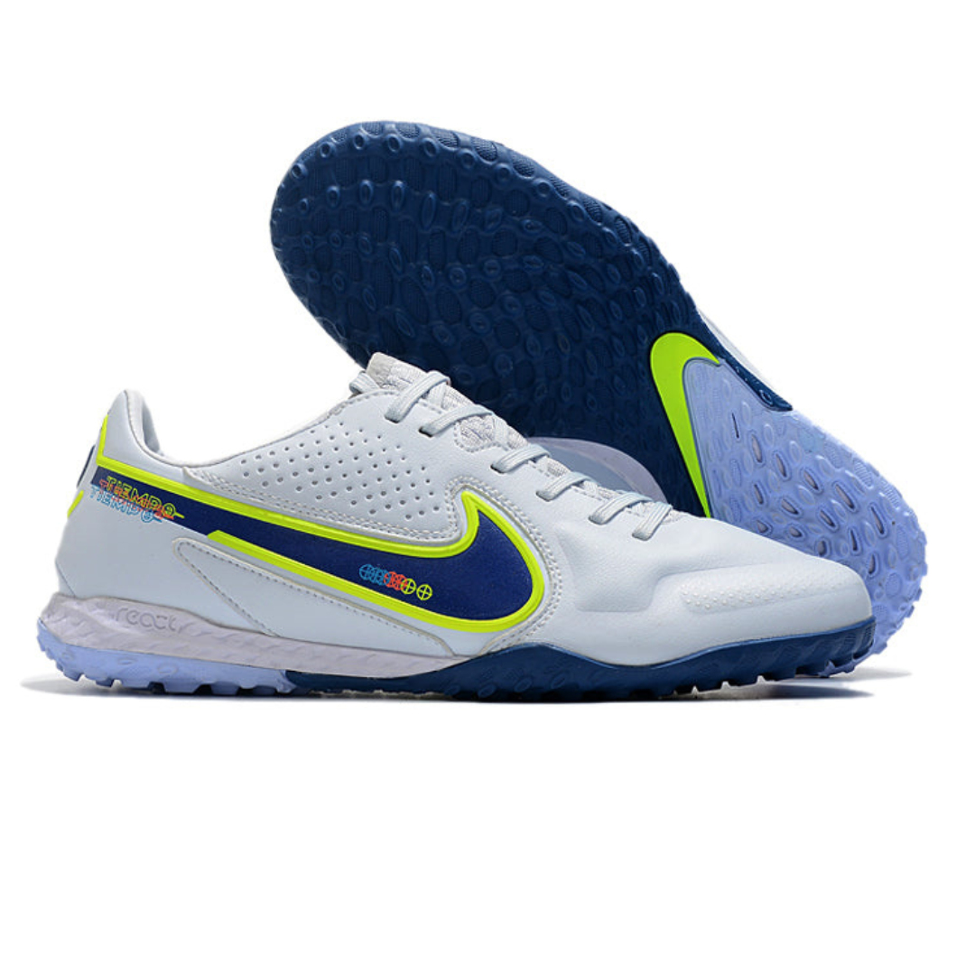 Nike React Tiempo Legend 9 Pro TF Society - Branco/Azul