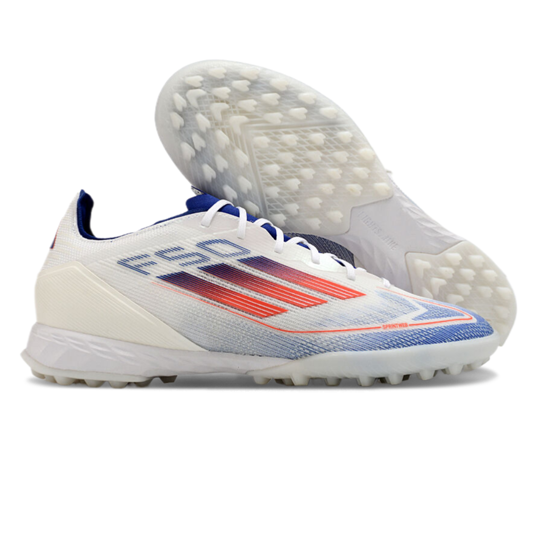 Chuteira Adidas F50 Elite Society - Branco/Azul