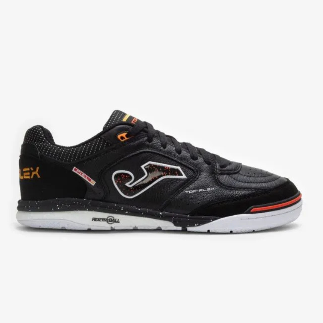 Chuteira Joma Top Flex Futsal - Preto/Laranja