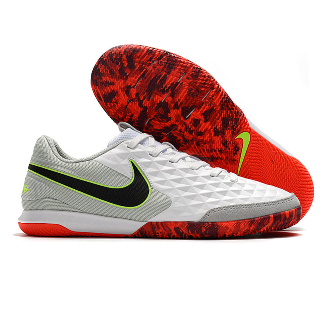 Chuteira Nike Legend VIII Academy Futsal - Branco/Cinza
