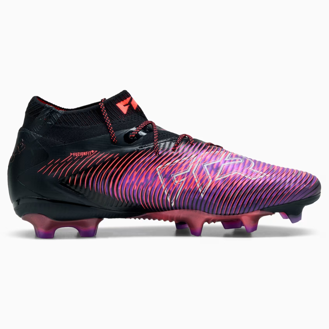 Chuteira Puma Future 8 Ultimate Campo - Preto/Branco/Vermelho