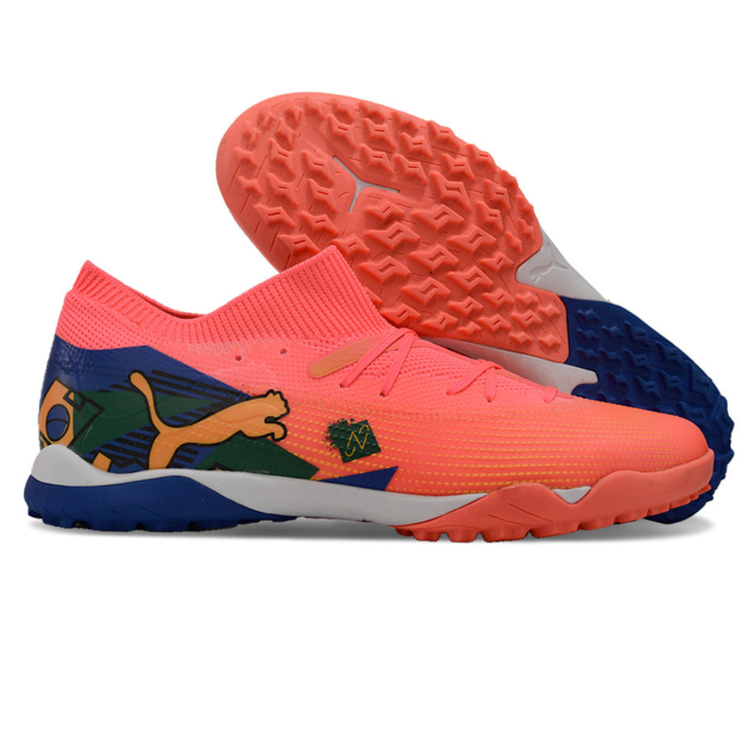Chuteira Puma Future 7 Play Neymar Jr Society - Rosa