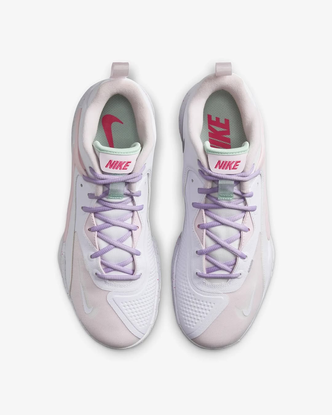 Tênis Nike HyperSet 2 Vôlei - Branco - Rosa