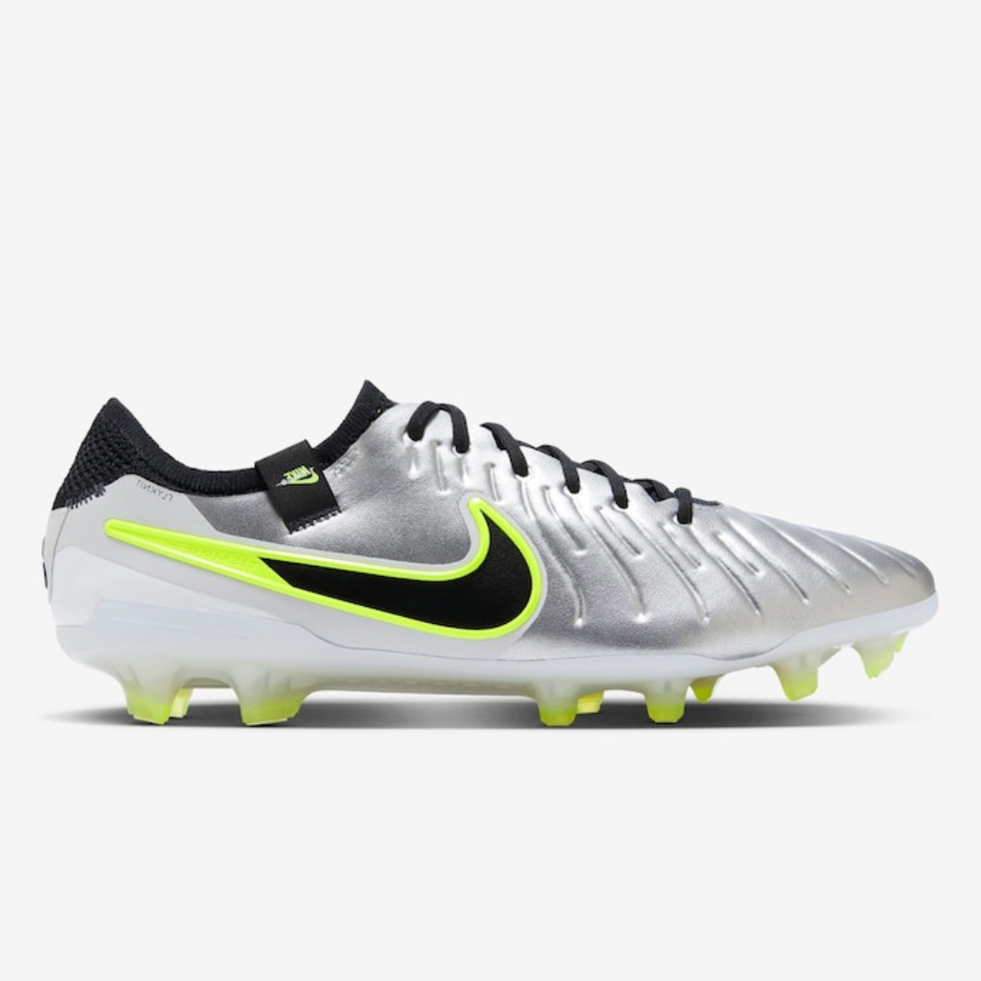 Chuteira Nike Tiempo 10 Elite Campo - Prata