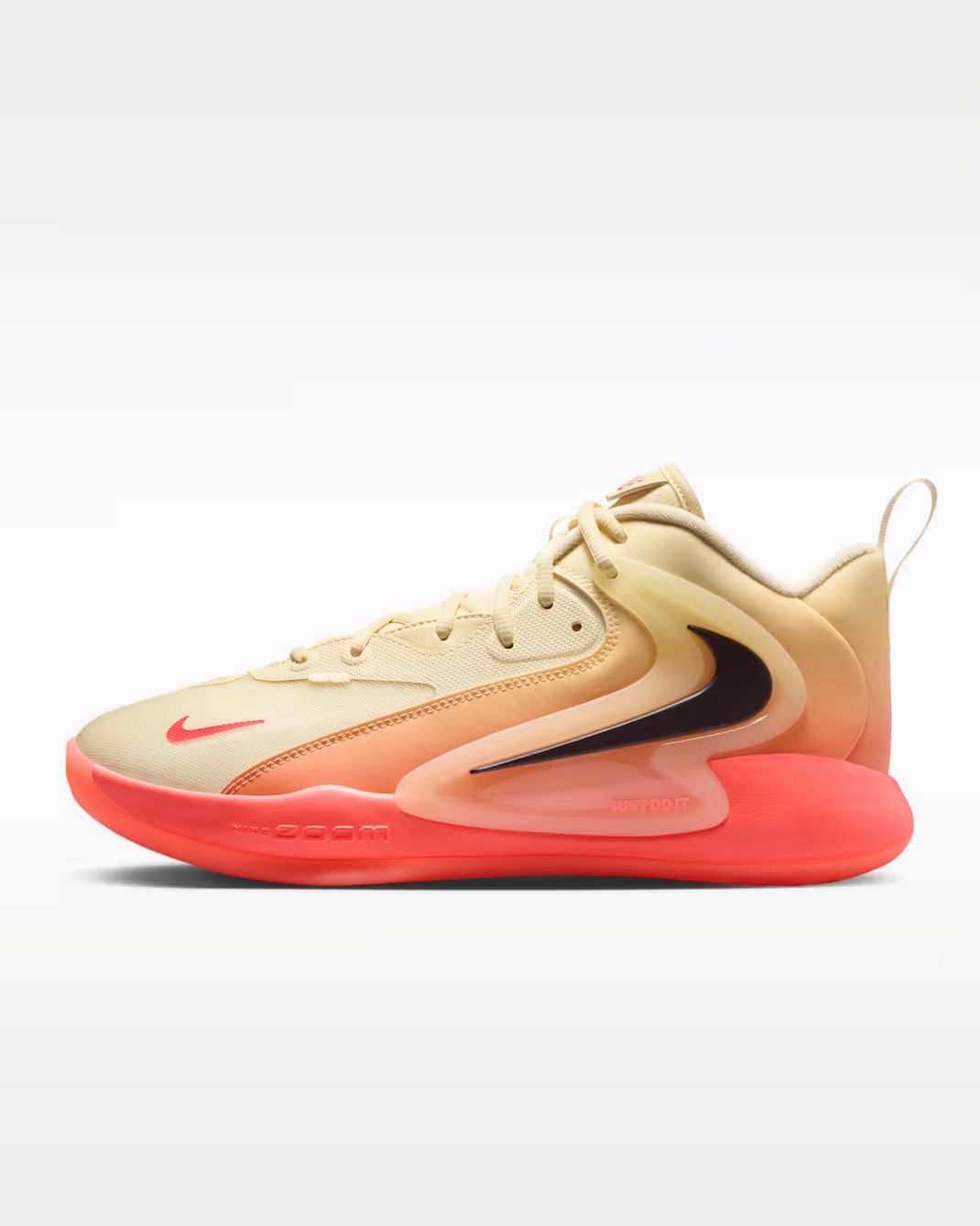 Tênis Nike HyperSet 2 Vôlei - Bege/Laranja Sunset