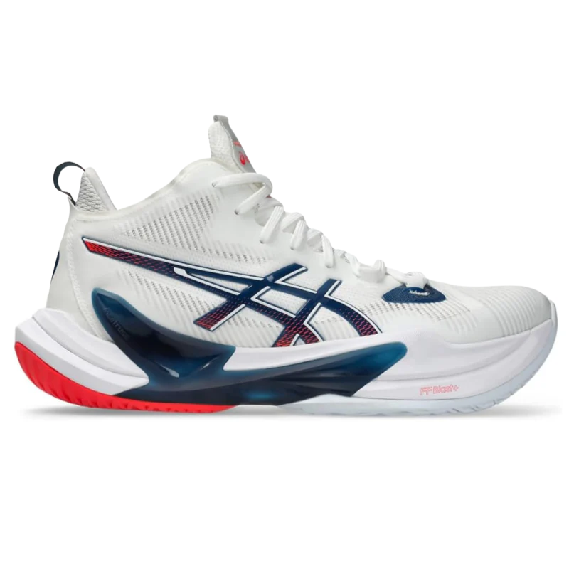 Tênis Asics Metarise 2 Paris Vôlei Indoor Original - Branco - Laranja