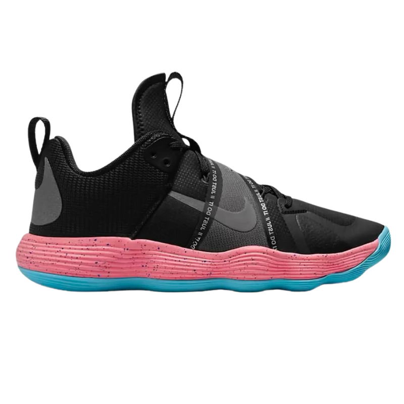 Tênis Nike React HyperSet Vôlei - Preto - Rosa