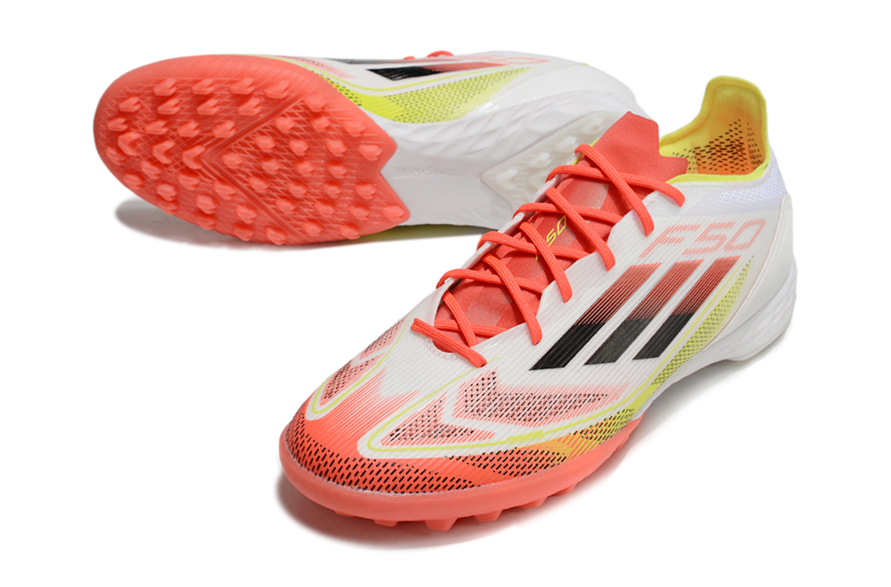 Chuteira Adidas F50 League Society - Branca - Laranja