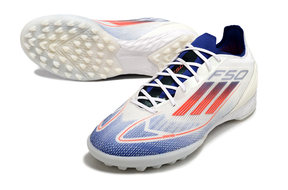 Chuteira Adidas F50 Elite Society - Branco/Azul