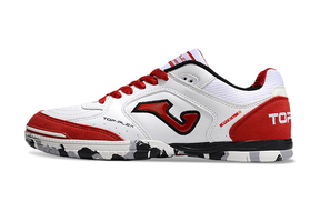 Chuteira Joma Top Flex Rebound Futsal - Branco/Vermelho