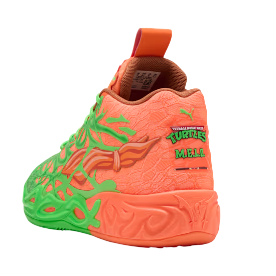 Tênis de Basquete PUMA MB.04 x TMNT Leonardo e Michaelangelo