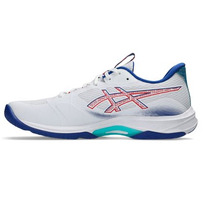 Tênis ASICS Netburner Ballistic Ff 4 - Masculino - Branco/Azul