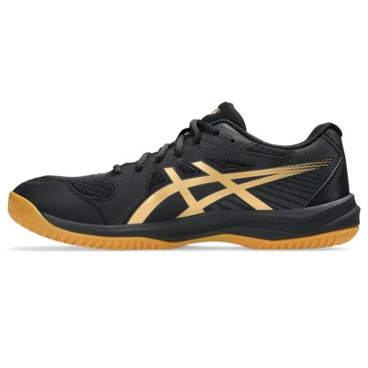 Tênis ASICS Upcourt 6 - Masculino - Preto/Dourado