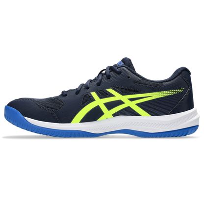 Tênis ASICS Upcourt 6 - Masculino - Azul/Amarelo
