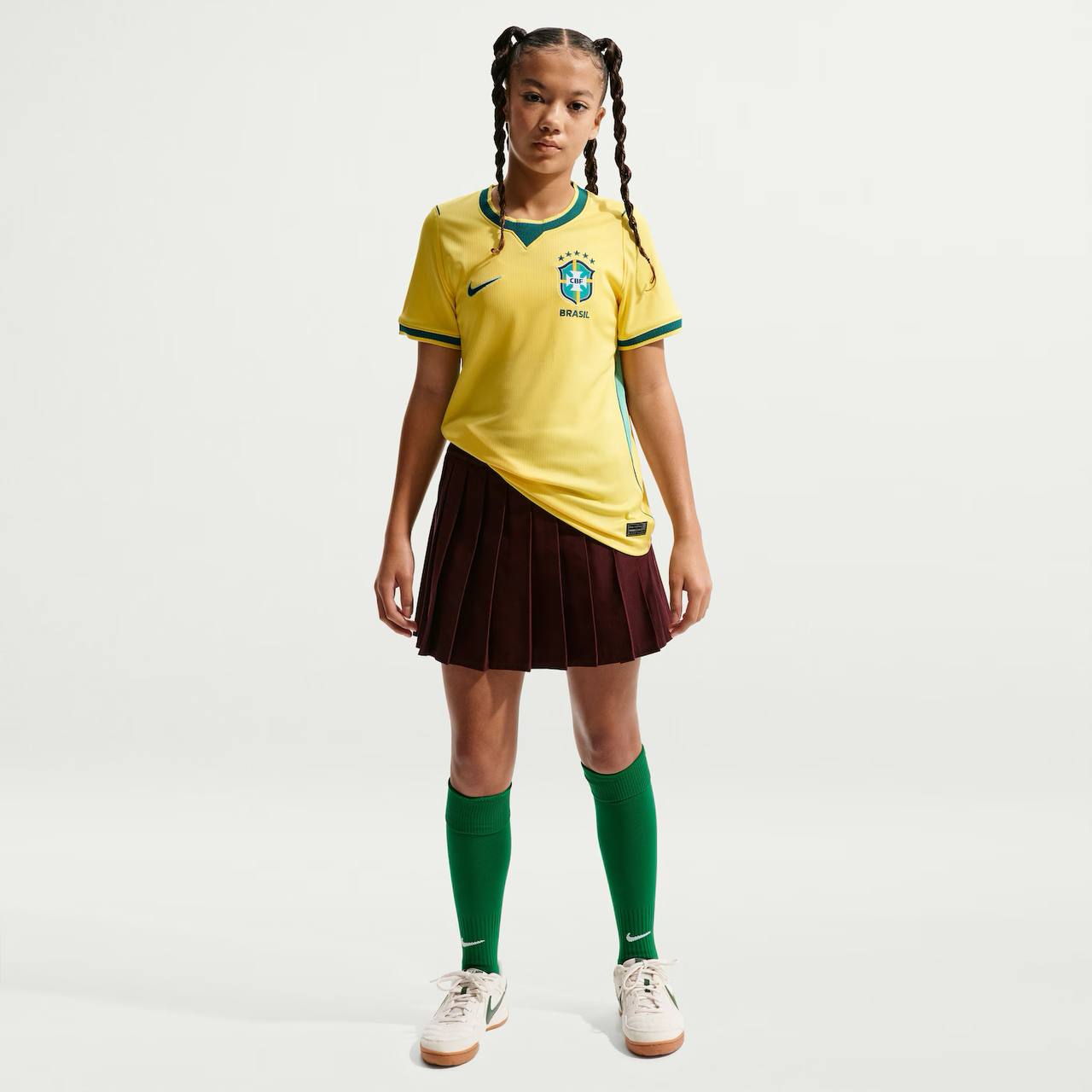 Camisa Brasil Titular 2026/27 - Versão Torcedor Infantil Copa do Mundo