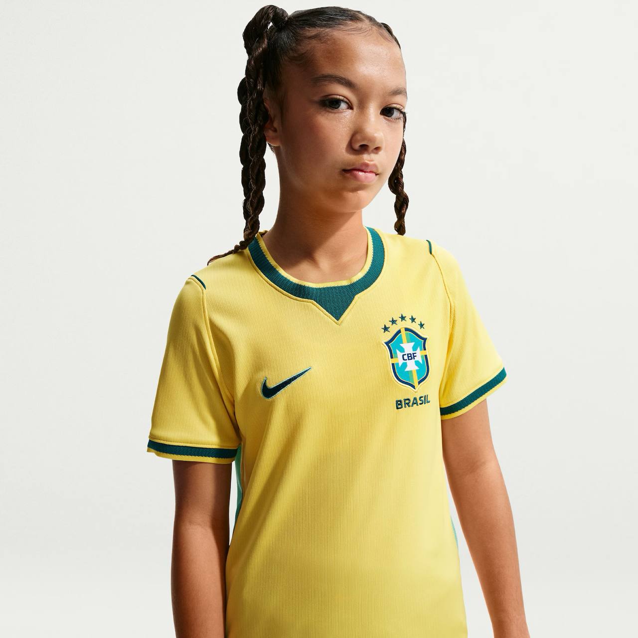Camisa Brasil Titular 2026/27 - Versão Torcedor Infantil Copa do Mundo