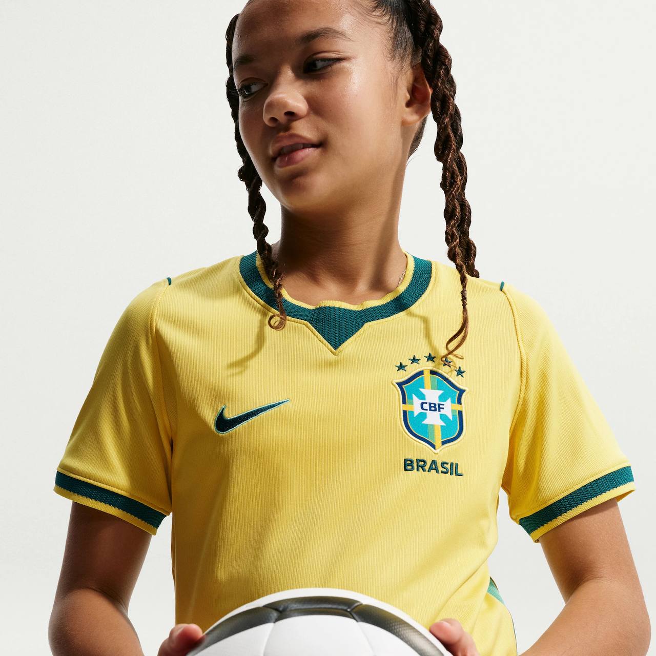 Camisa Brasil Titular 2026/27 - Versão Torcedor Infantil Copa do Mundo