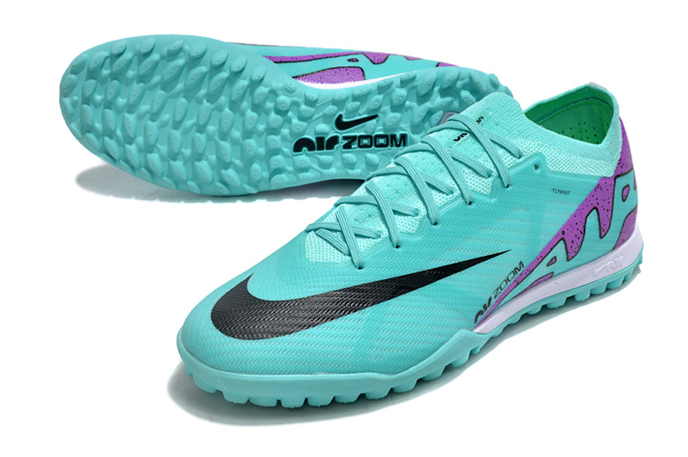 Chuteira Nike Mercurial Vapor 15 Pro Society - Verde/Roxo