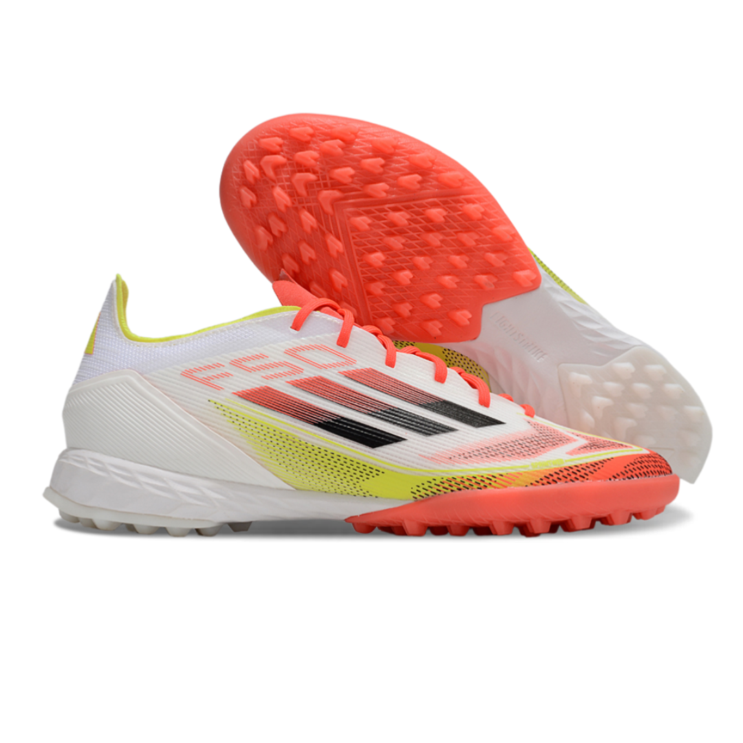 Chuteira Adidas F50 League Society - Branca - Laranja